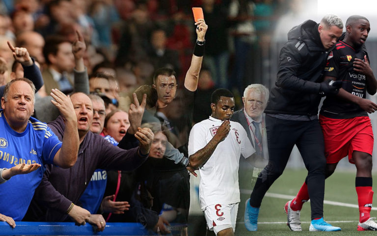 Football banning online racism