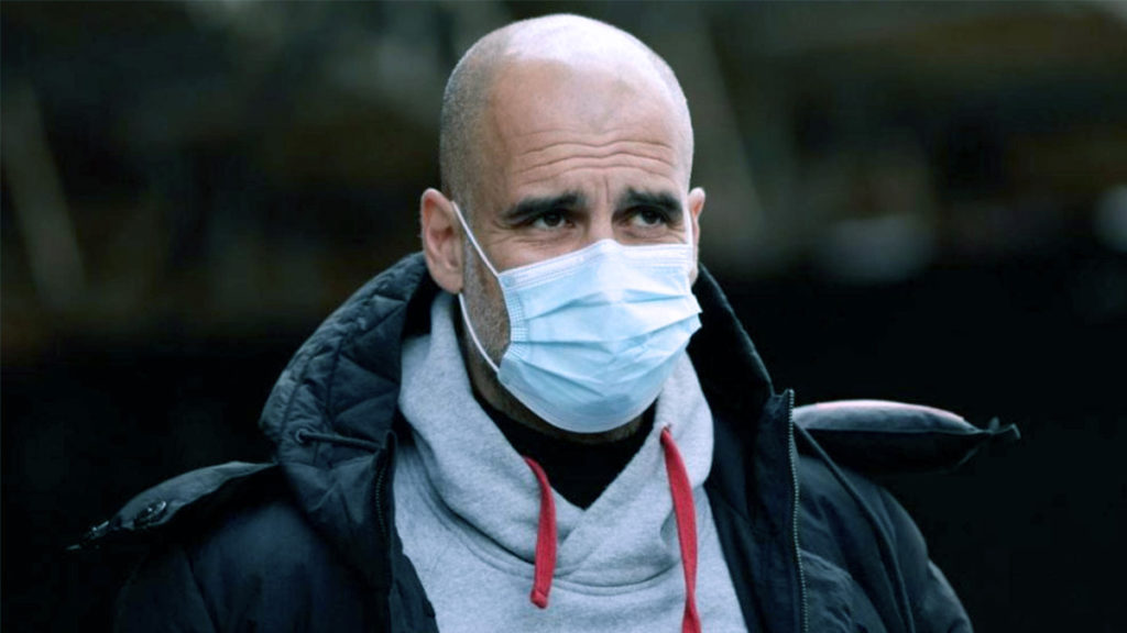 To prevent the spread of the coronavirus, Pep Guardiola advises spectators to wear masks in stadiums