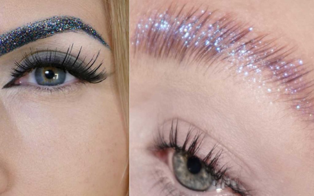Glittery Arch Paved its way to the top of our Top Eyebrow Styles of 2022: 