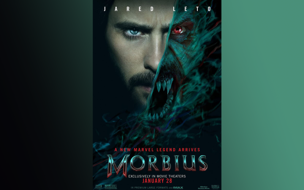 Morbius one of the 2022 Horror Movies (April 1st, 2022)