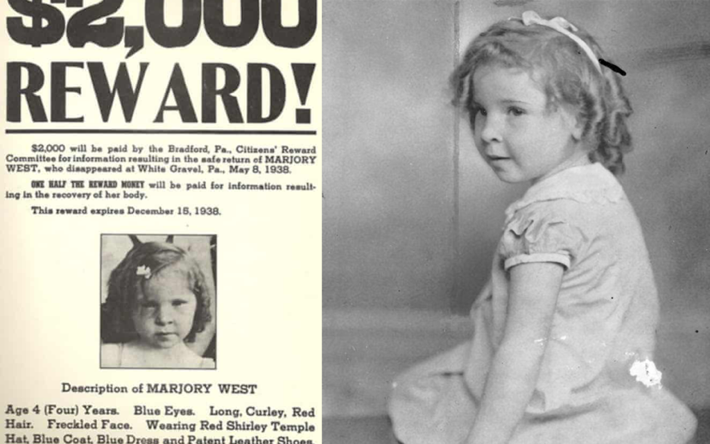 Marjorie West; 1938 one of the Most Terrifying Disappearing Horror Stories of Pennsylvania: