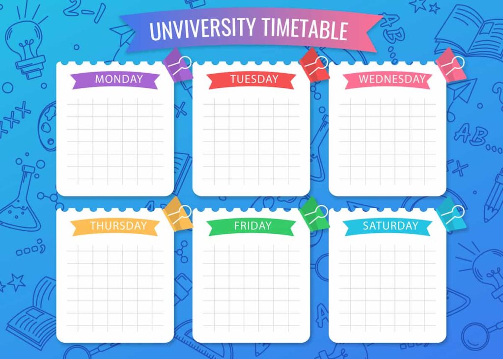University academic calendar