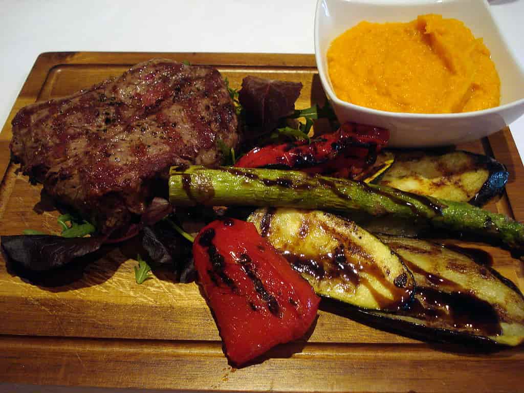 Vegetables with Steak