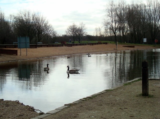 Hemsworth Water Park beach