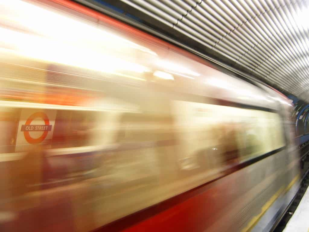 Train in London old street